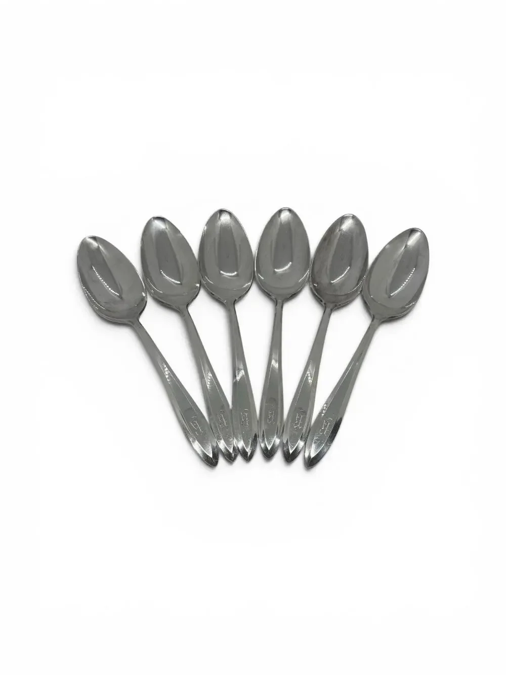 Oneida Patrician Silverplate (ON178) Serving Spoons Monogram “R” Set Of Six